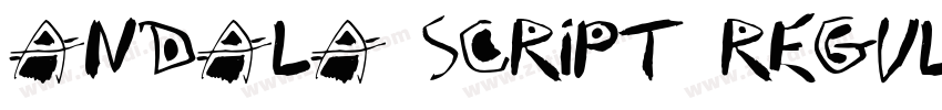 Andala Script Regula字体转换